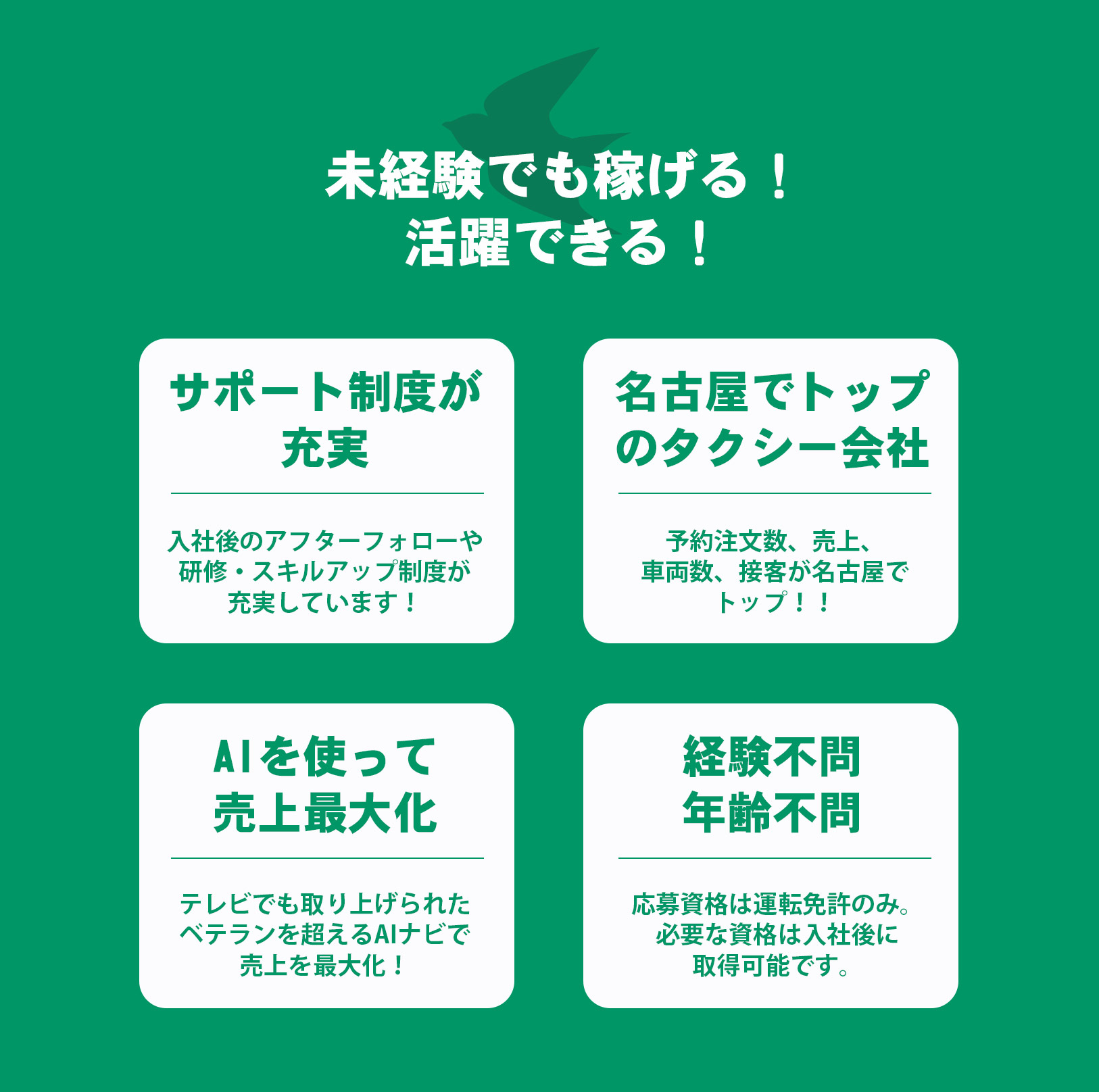 未経験でも活躍できる理由