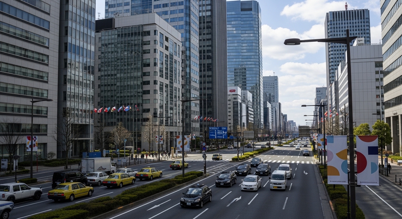 2026年の国際大会を控え、街全体で準備が進む名古屋の都市風景