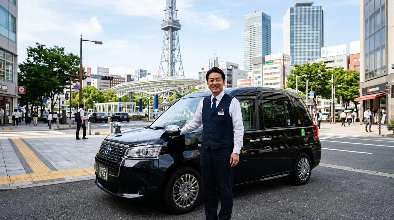 つばめタクシー求人で未経験から成長したドライバーのイメージ。タクシードライバー未経験でも活躍できる環境を表現。