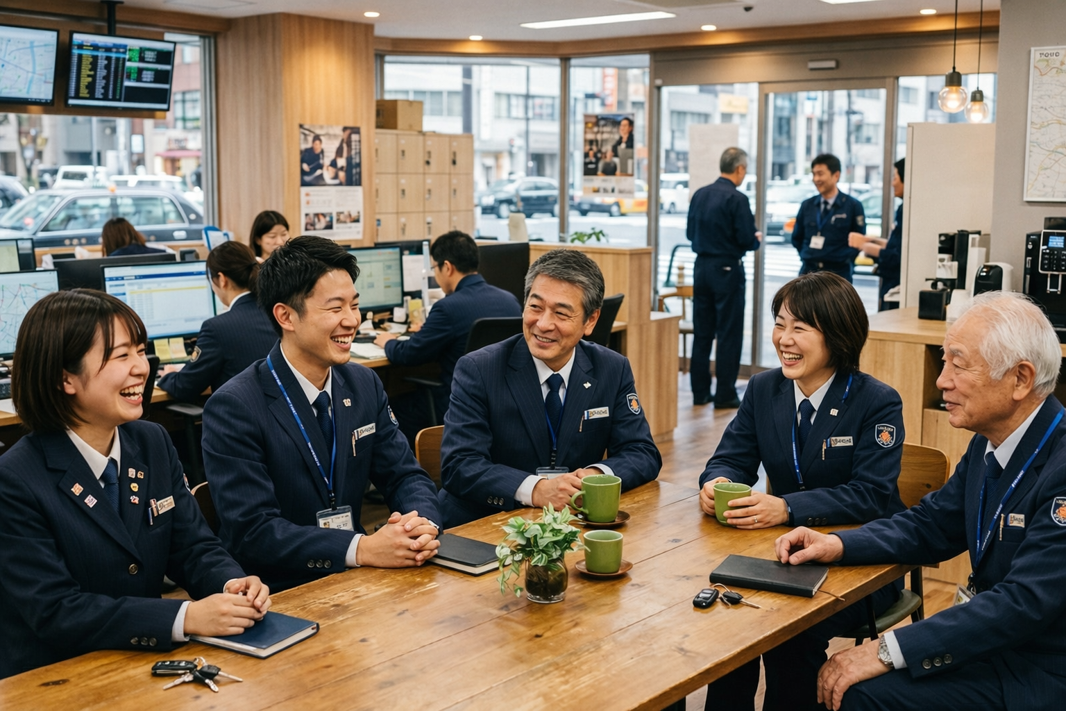 若手や女性ドライバーが活躍する職場の様子を表したイメージ画像
